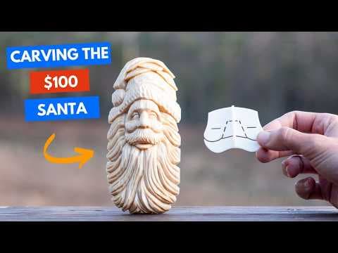 How to Carve a Santa Claus - Carving a Jolly Santa Face Step by Step (with stencils)