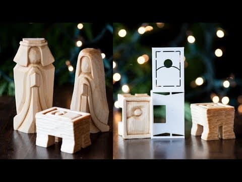 How to Carve a Wood Nativity Manger : Carving a Wood Nativity Set with Stencils Part 3