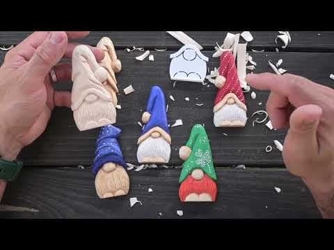 Super Easy Wooden Gnome Carving