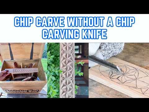 Chip Carving Without a Chip Carving Knife - Chip Carve Strapping, Bookmark, or Ornament