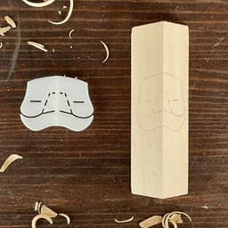 Jolly Santa Bearded Wood Carving Stencils