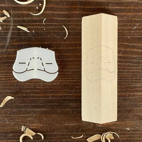 Jolly Santa Bearded Wood Carving Stencils