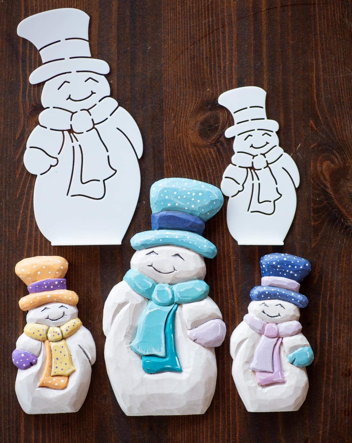Snowman Wood Carving Stencil product image 4