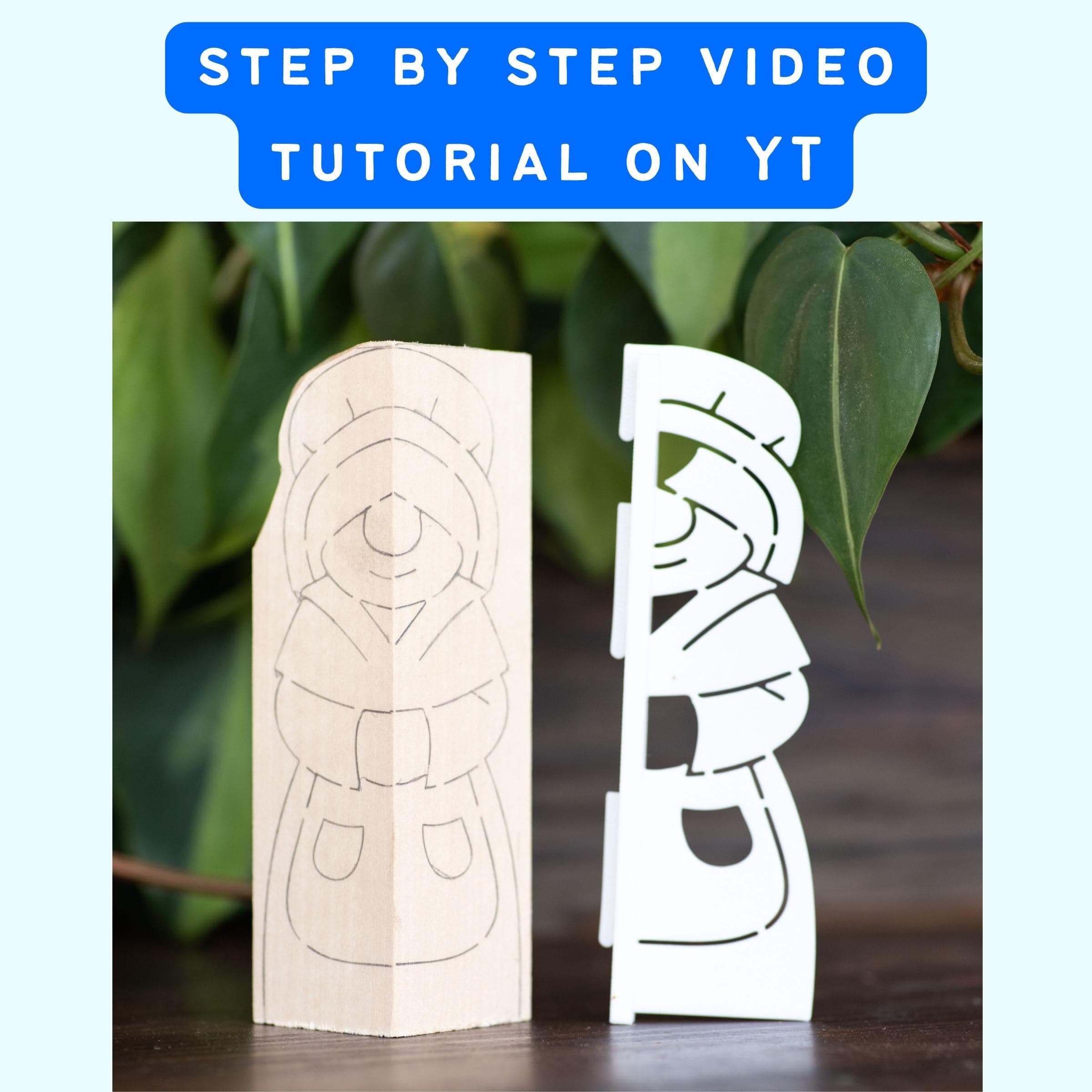 Mrs. Santa Clause Wood Carving Stencil product image 2