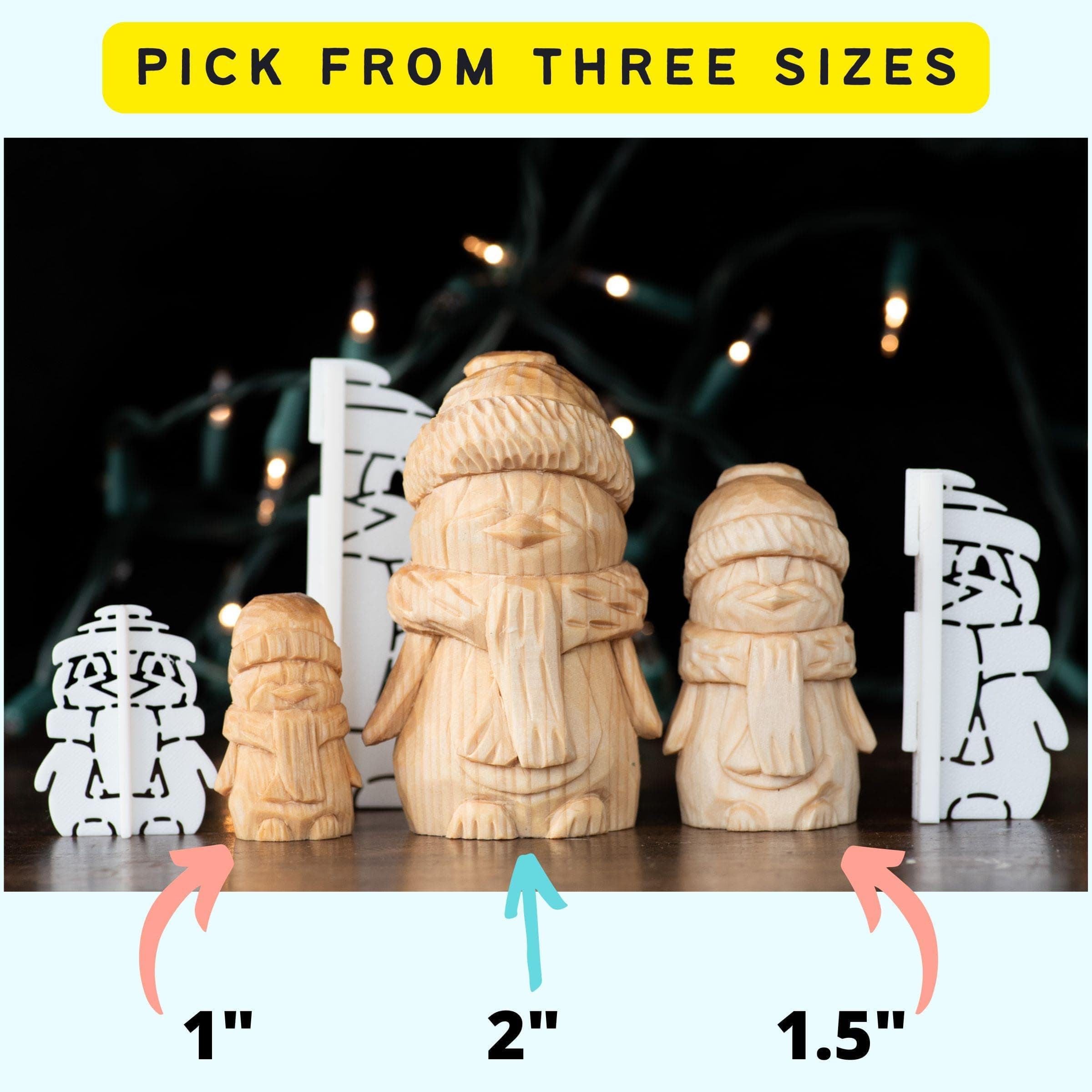 Penguin Wood Carving Stencil product image 3