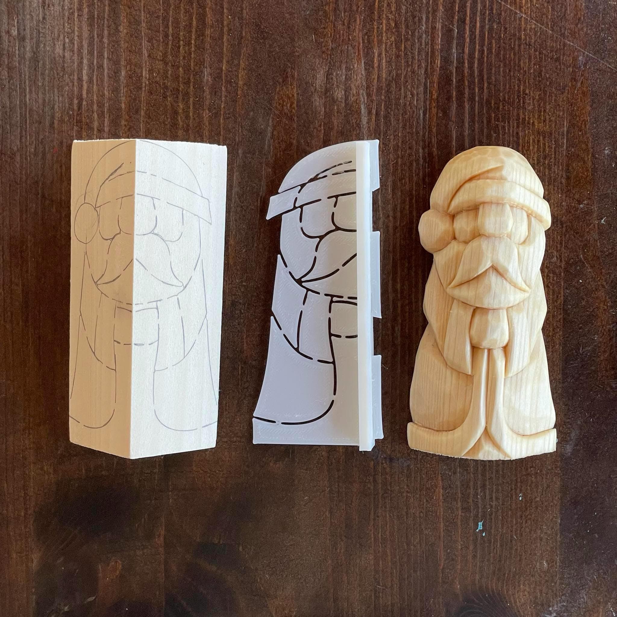 Full Body Santa Wood Carving Stencil product image 2