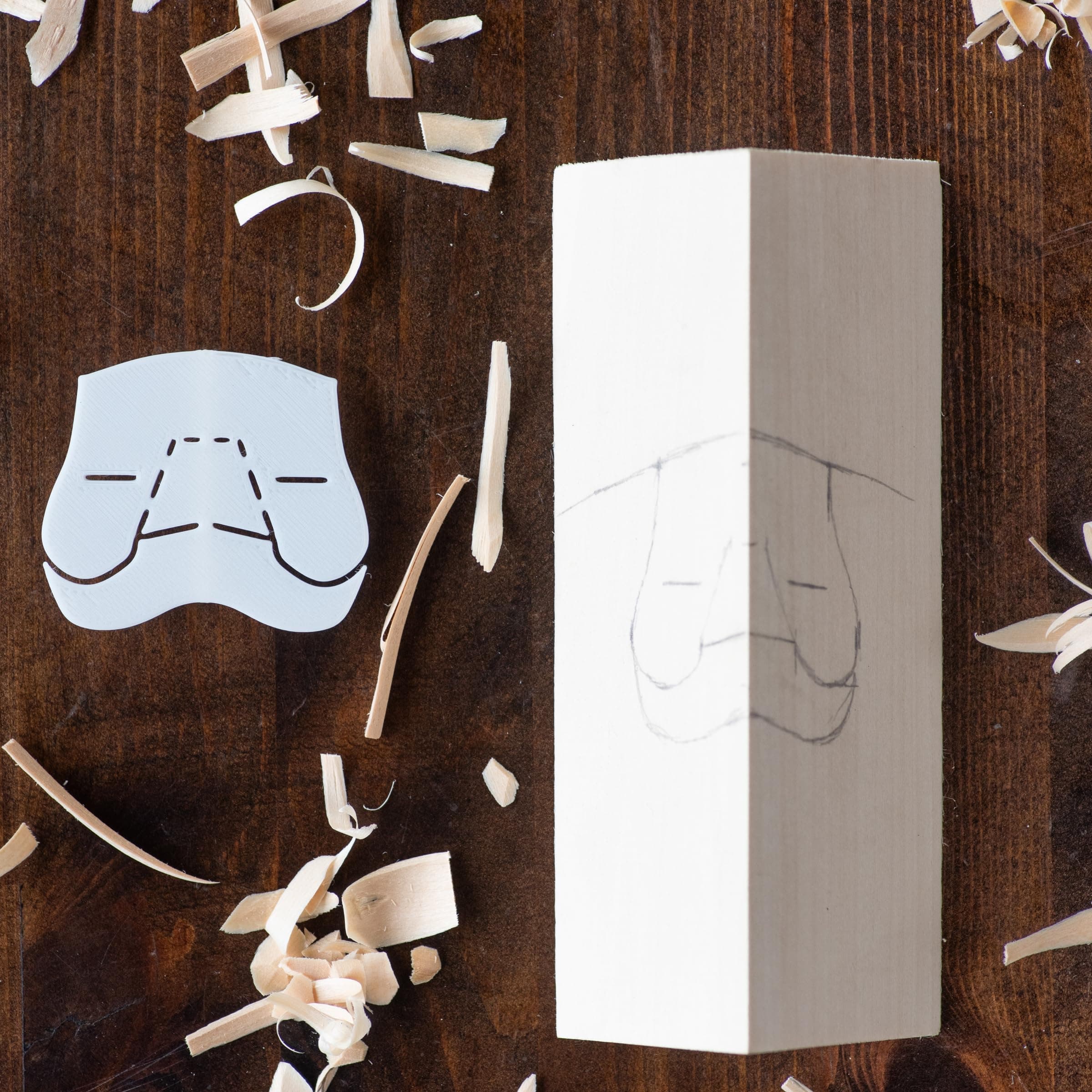 Wood Carving Stencils, Gnome, Bearded Man and Santa Figures (Santa Face & Eyes) product image 3