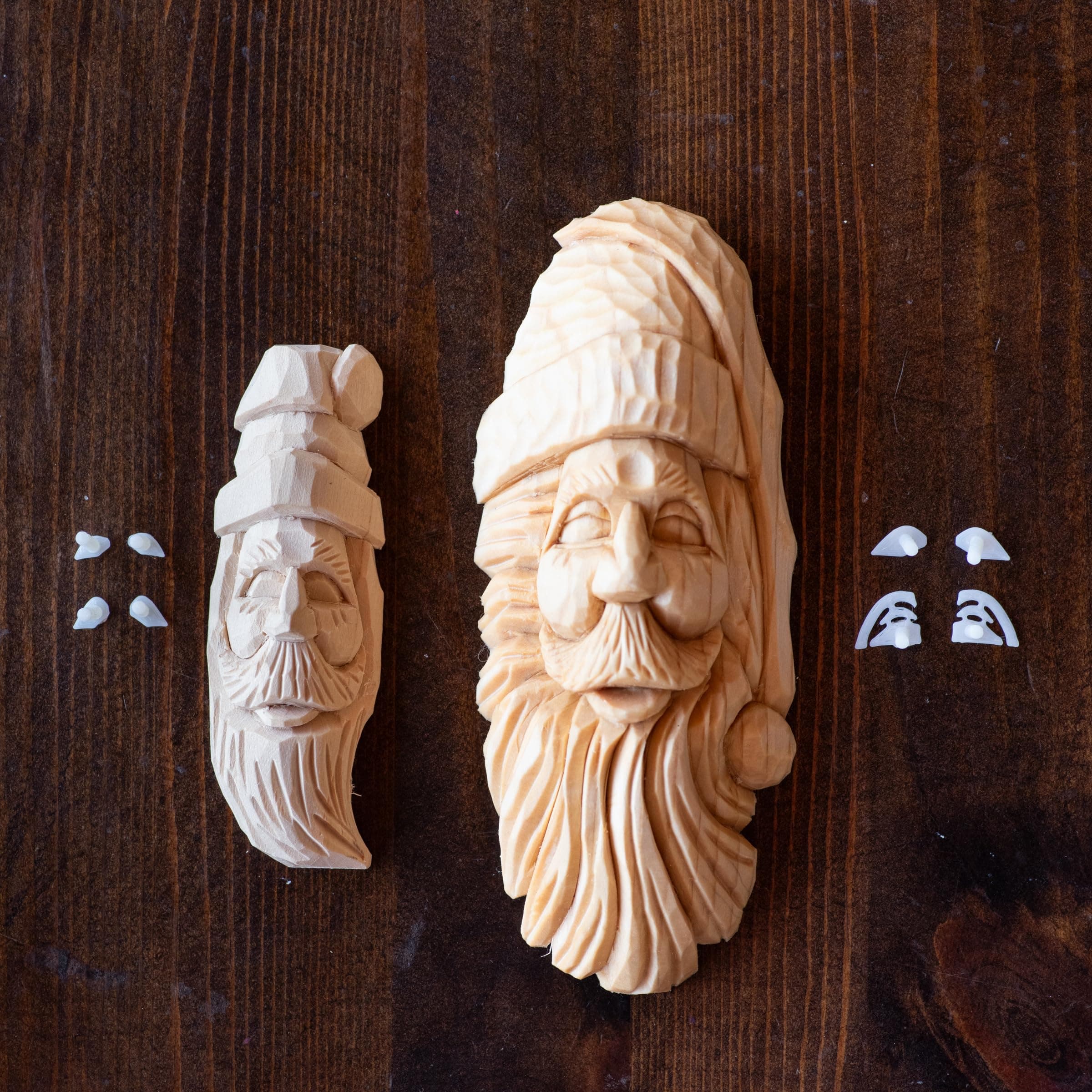 Wood Carving Stencils, Gnome, Bearded Man and Santa Figures (Santa Face & Eyes) product image 4