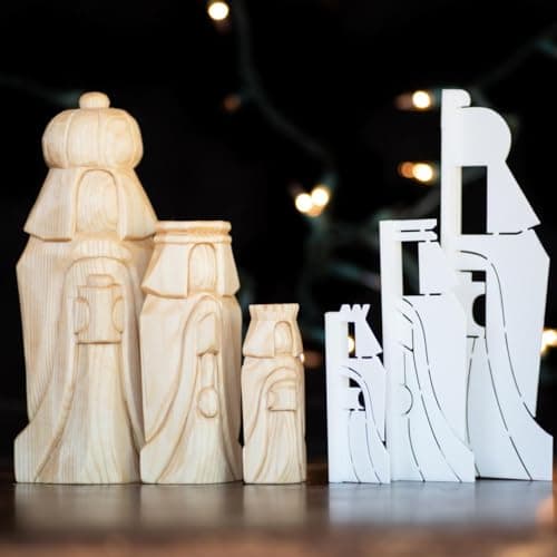 Three Kings Wise Men Wood Carving Stencil