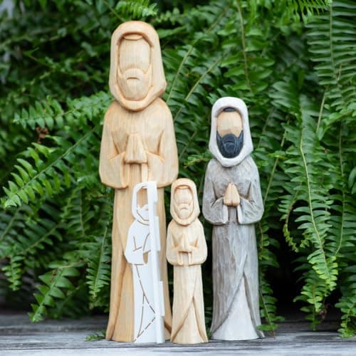Joseph Nativty Wood Carving Stencil